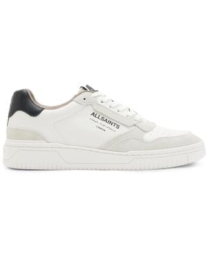 AllSaints Leather Regan Trainers - White
