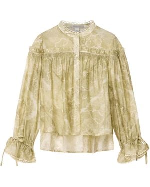 AllSaints Gathered Delphine Shirt - Natural
