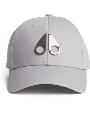 Moose Knuckles Cotton Logo Baseball Cap - Grey