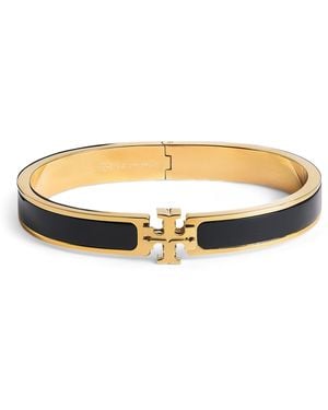 Tory Burch Medium Enamel Icon Bangle - Natural
