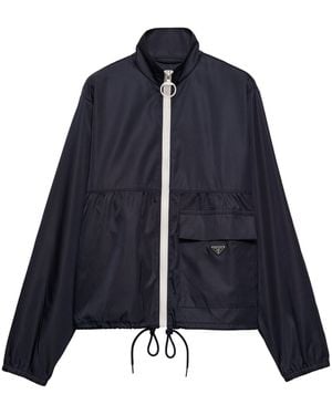 Prada Re-Nylon Blouson Jacket - Blue