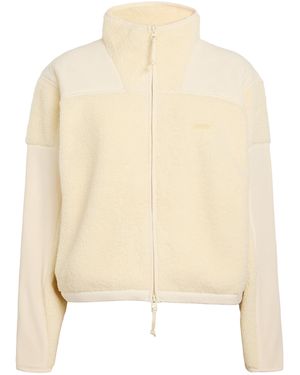 Skims Teddy Boxy Zip-Up Jacket - Natural