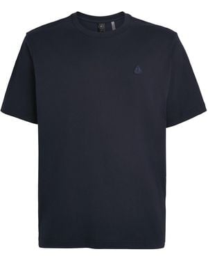 Moose Knuckles Cotton Logo Yul T-Shirt - Blue