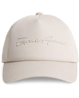 Emporio Armani Script Logo Baseball Cap - Natural