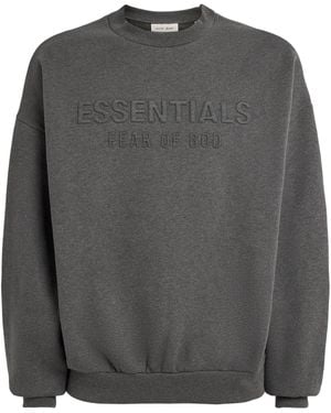 Fear Of God Logo Relaxed 90S Sweatshirt - Grey