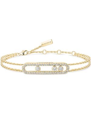 Messika Move Classique And Diamond Pavé Bracelet - Metallic