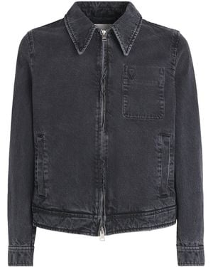 Ami Paris Ami De Coeur Denim Jacket - Black