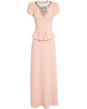 Jenny Packham Embellished Nocturne Gown - Pink