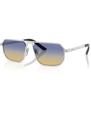 Prada Steel Pillow Sunglasses - Blue