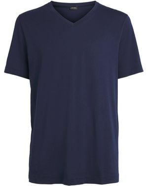 Hanro Cotton Night & Day T-Shirt - Blue