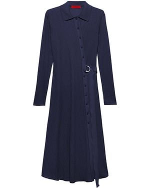 MAX&Co. Cotton Midi Shirt Dress - Blue