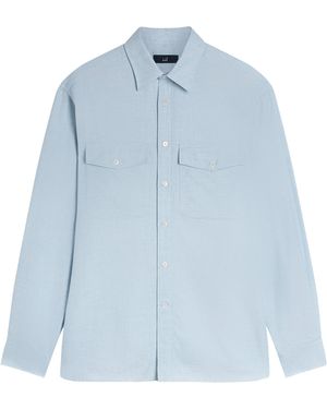 dunhill Cotton-Cashmere Shirt - Blue