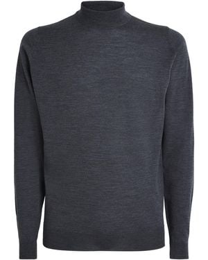John Smedley Merino Wool Harcourt Jumper - Blue
