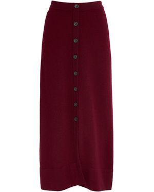 Altuzarra Cashmere Callahan Maxi Skirt - Red