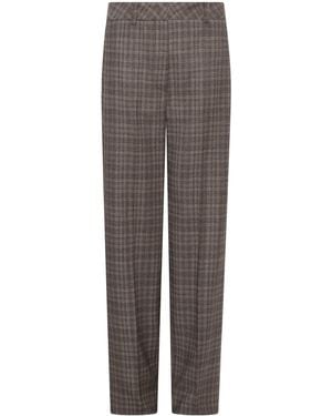 Marella Wool-Blend Straight Pants - Brown