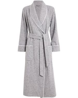 Johnstons of Elgin Cashmere Donegal Robe - Grey