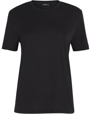 JOSEPH Cotton-Silk T-Shirt - Black