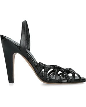Chloé Leather Estra Slingback Court Shoes 100 - Black