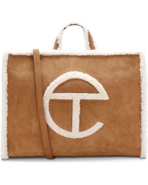 UGG X Telfar Suede Shopper Bag - Brown