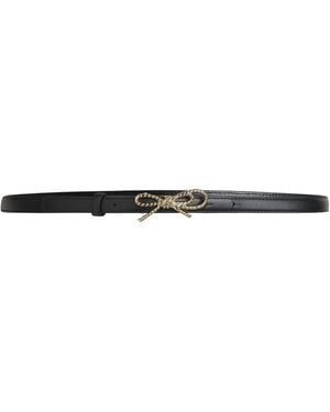 Claudie Pierlot Leather Knot Belt - White