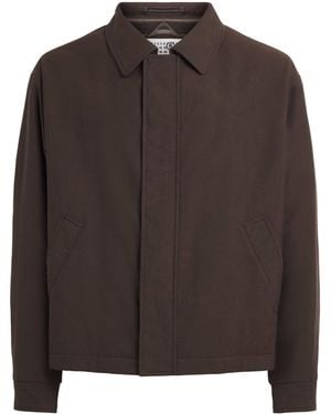 MM6 by Maison Margiela Virgin Wool-Cotton Field Jacket - Brown