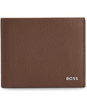 BOSS Leather New Crosstown Wallet - Brown