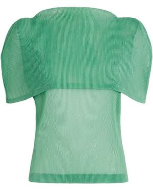 Pleats Please Issey Miyake Tatami August Top - Green