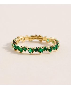 Suzanne Kalan And Emerald La Fantaisie Cosmic Eternity Ring - Metallic