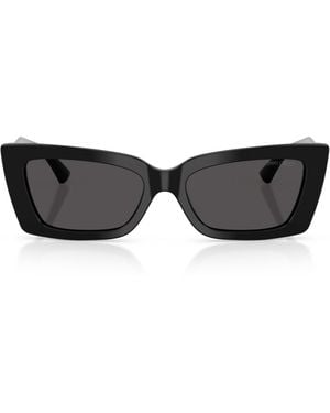 Jimmy Choo Cat Eye Logo Sunglasses - Black