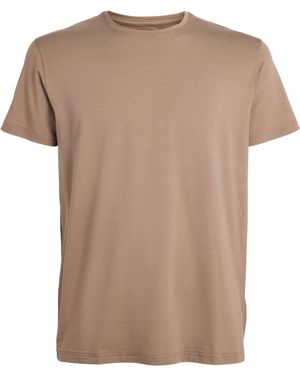 Derek Rose Basel Lounge T-Shirt - Brown