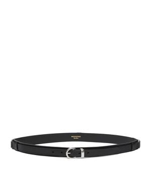 Weekend by Maxmara Leather Belt - Black