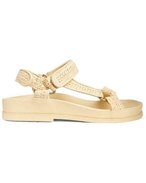 Sandro Raffia Sandals - Natural