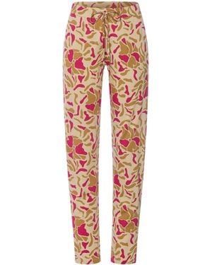 Hanro Cotton-Modal Printed Lounge Sweatpants - Orange