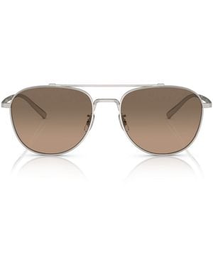 Oliver Peoples Titanium Rivetti Ov1335St Sunglasses - Brown