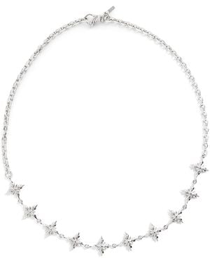 Emanuele Bicocchi Sterling Cross Chain Necklace - White