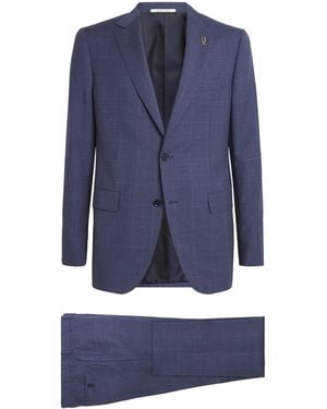 Pal Zileri Wool Check Vicenza 2-Piece Suit - Blue