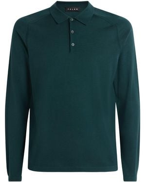 FALKE Ultrafine Merino Wool Polo Shirt - Green