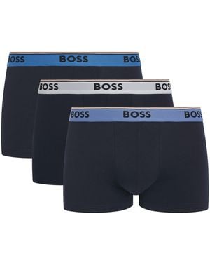 BOSS Stretch-Cotton Power Trunks - Blue