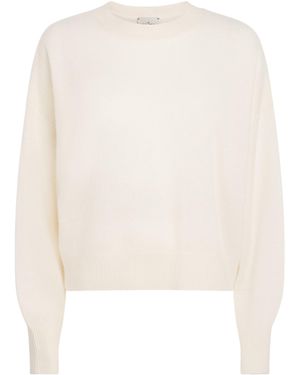 LeKasha Organic Cashmere Modenab Sweater - White