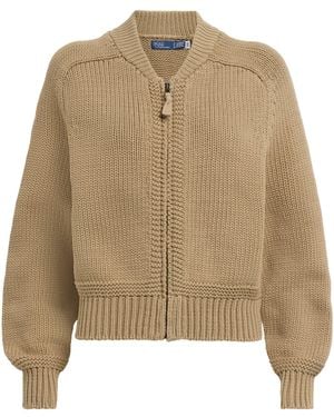 Polo Ralph Lauren Zip-Up Jumper - Natural
