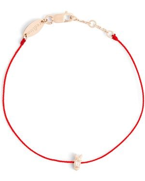 RedLine And Diamond Chinese New Year Bracelet - Red