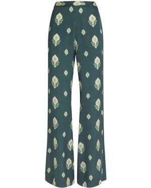 Sandro Paisley Pants - Green