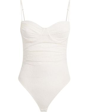 Camilla & Marc Lace Aperture Bodysuit - White
