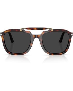 Persol Senna Series Square Sunglasses - Black