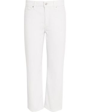 PAIGE Mason Ankle Straight Jeans - White