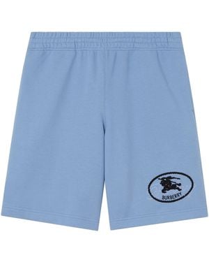 Burberry Ekd Stamp Sweatshorts - Blue