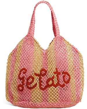 The Jacksons Jute Gelato Tote Bag - Red
