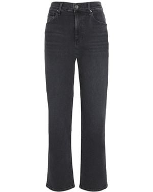 Veronica Beard Leah Mid-Rise Straight Jeans - Blue
