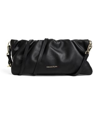 Fabiana Filippi Leather Pouch Shoulder Bag - Black