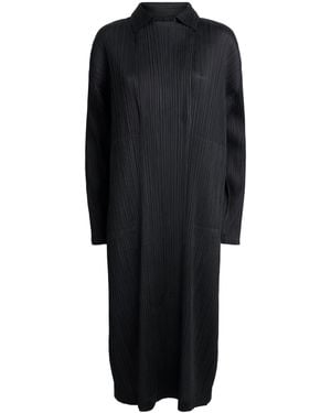 Pleats Please Issey Miyake Monthly Colours February Coat - Black